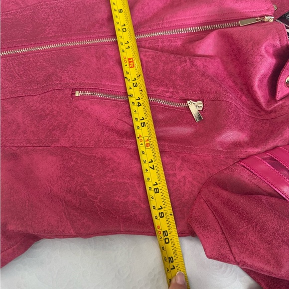 NWT Frank Lyman Designer Moto Jacket – Luxe Faux Leather - Picture 10 of 16